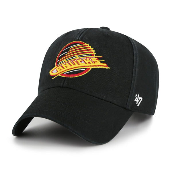 Pictured is this NHL Vancouver Canucks Legend ’47 MVP cap in black. 1