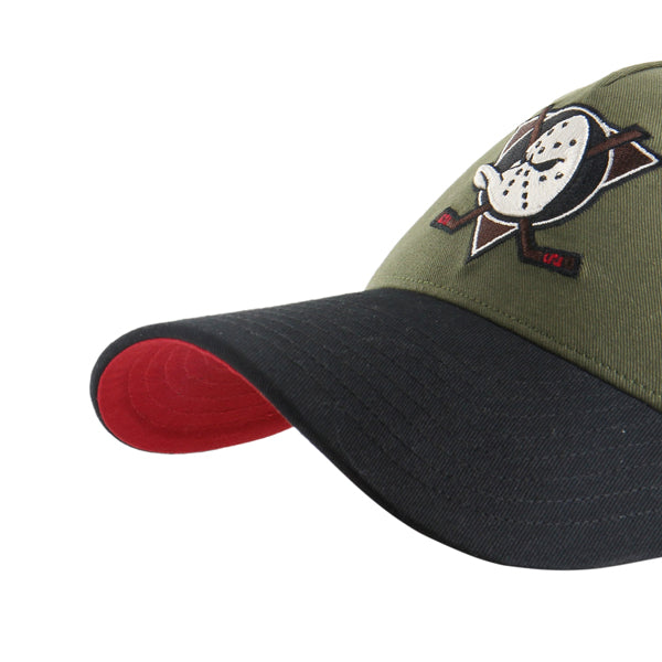 Pictured is this NHL Anaheim Ducks Sure Shot ’47 MVP cap in beige/khaki. 5