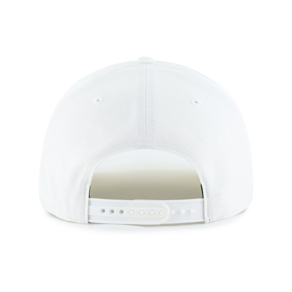 Pictured is this New Balance Branded ’47 HITCH cap in white. 2