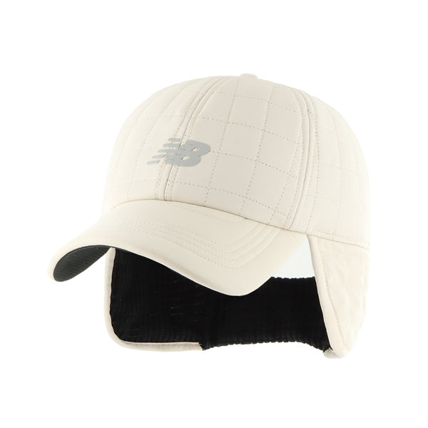 Pictured is this New Balance BRRR Pro Earflap ’47 CLEAN UP cap in light beige. 1
