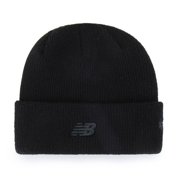 Pictured is this New Balance Core ’47 CUFF KNIT beanie cap in black. 1