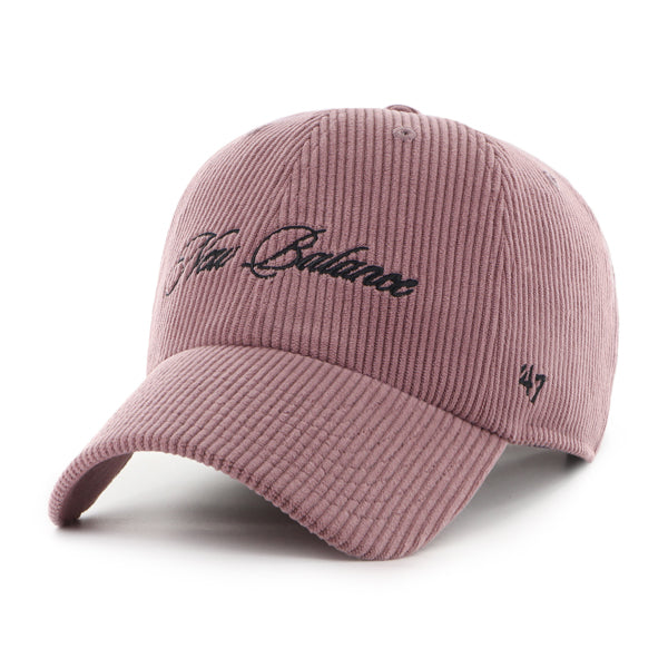 Pictured is this New Balance Cord ’47 CLEAN UP cap in dark pink. 1
