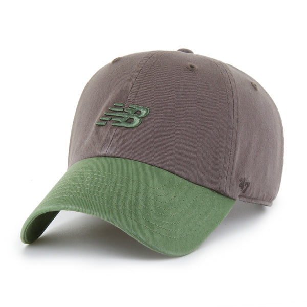 Pictured is this New Balance Core ’47 CLEAN UP cap in brown and green. 1