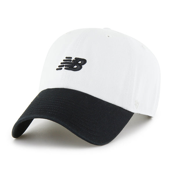 Pictured is this New Balance Core ’47 CLEAN UP cap in white & black. 1