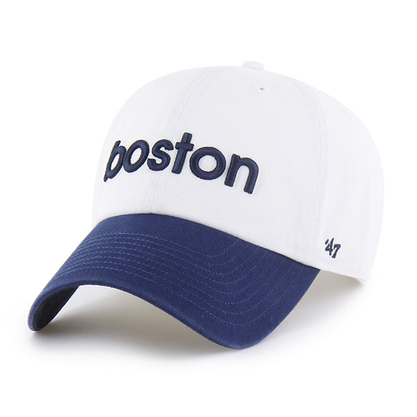 Pictured is this New Balance Grand Slam ’47 CLEAN UP cap in white & navy. 2