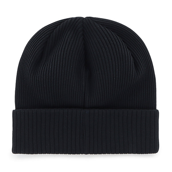 Pictured is this New Balance Reflect ’47 CUFF KNIT beanie cap in black. 2