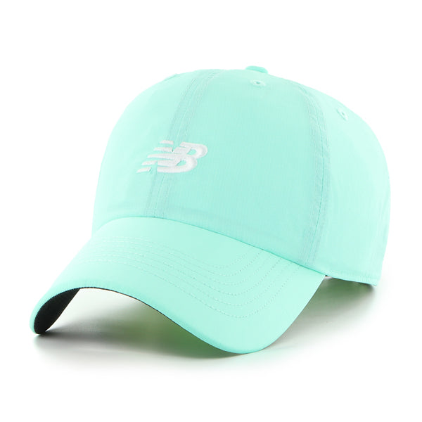 Pictured is this New Balance BRRR ’47 CLEAN UP cap in turquoise. 1