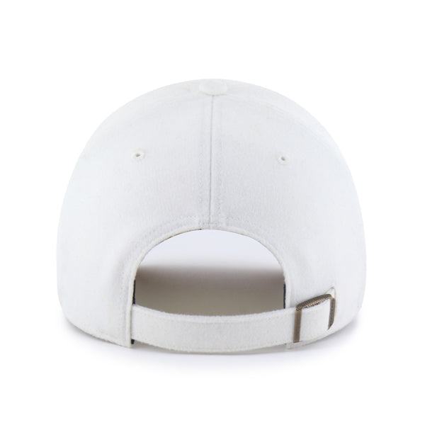 Pictured is this New Balance Wool Suede ’47 CLEAN UP cap in white. 2