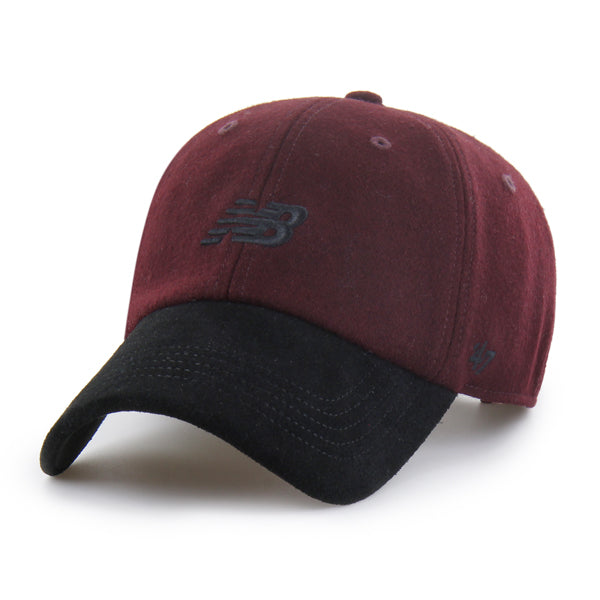 Pictured is this New Balance Wool Suede ’47 CLEAN UP cap in red. 1