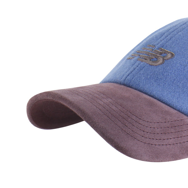 Pictured is this New Balance Wool Suede ’47 CLEAN UP cap in medium blue. 3
