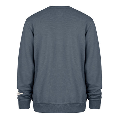 The model is wearing this MLB New York Yankees Calderwood ’47 Crewneck Sweatshirt in grey. 2