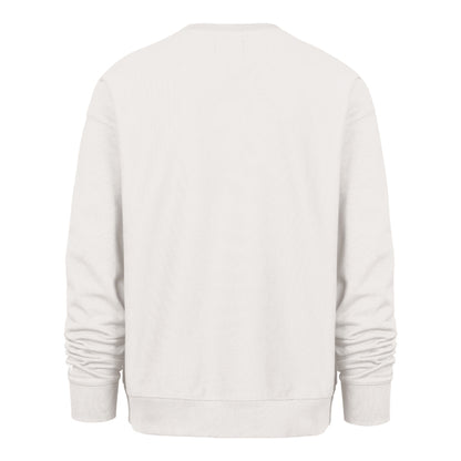 The model is wearing this MLB New York Yankees 96 ’47 Foundation Crewneck Sweatshirt in white. 2