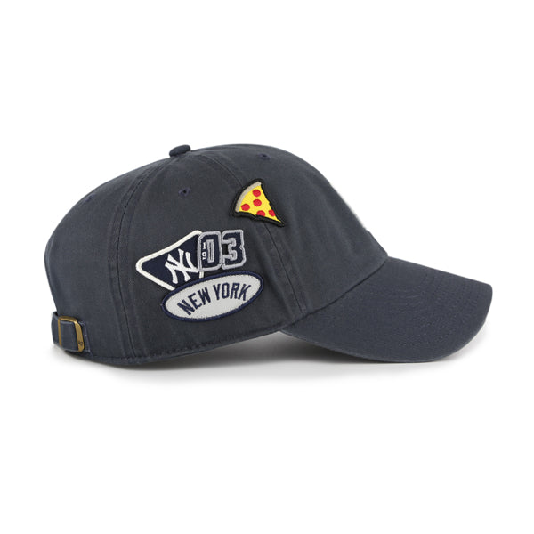 Pictured is this MLB New York Yankees Badges '47 CLEAN UP cap in navy. 5