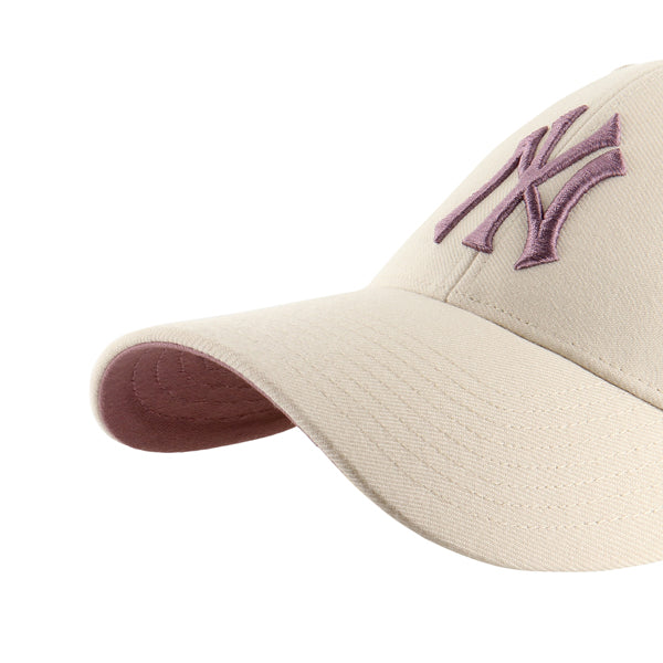 Pictured is this MLB New York Yankees Ballpark '47 MVP cap in natural and mauve. 3
