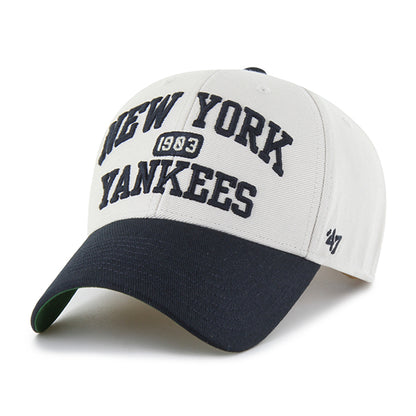 Pictured is this MLB New York Yankees Broke Line '47 MVP cap in natural. 3