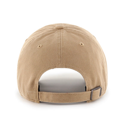 Pictured is this MLB Los Angeles Dodgers Base Runner '47 CLEAN UP cap in beige. 2