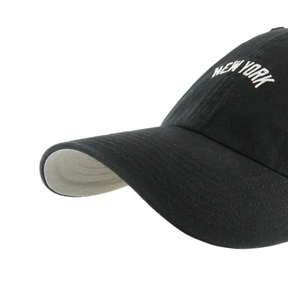 Pictured is this MLB New York Yankees Script Base Runner '47 CLEAN UP cap in black. 3