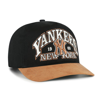 Pictured is this MLB New York Yankees Brentwood Suede '47 HITCH cap in black. 3