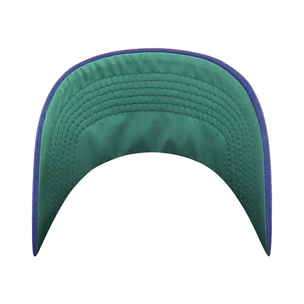 Pictured is this MLB Chain Side Stitch Los Angeles Dodgers ’47 CLEAN UP Pinch Front cap in blue. 4
