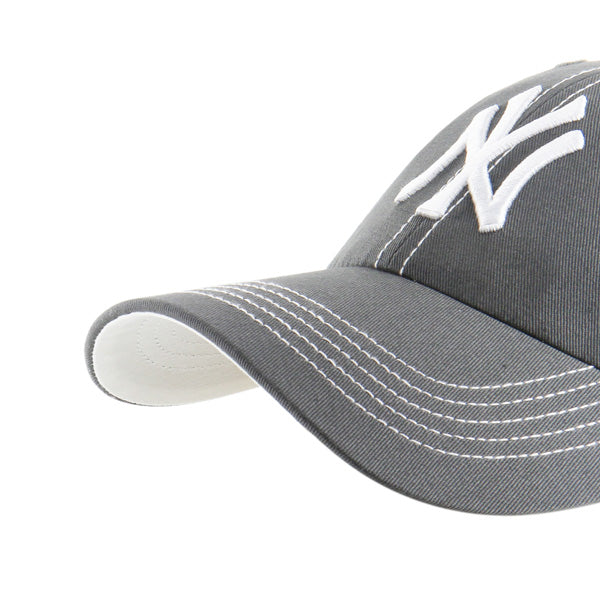 Pictured is this MLB New York Yankees Contrast Stitch ’47 CLEAN UP cap in charcoal. 3