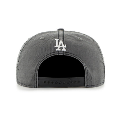Pictured is this MLB Los Angeles Dodgers Cragged '47 capTAIN cap in dark grey. 3
