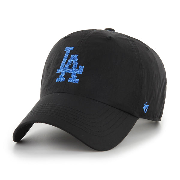 Pictured is this MLB Los Angeles Dodgers Eight Bit Hero '47 CLEAN UP cap in black. 3