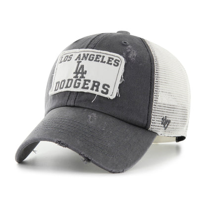 Pictured is this MLB Los Angeles Dodgers Egremont ’47 CLEAN UP cap in charcoal. 1