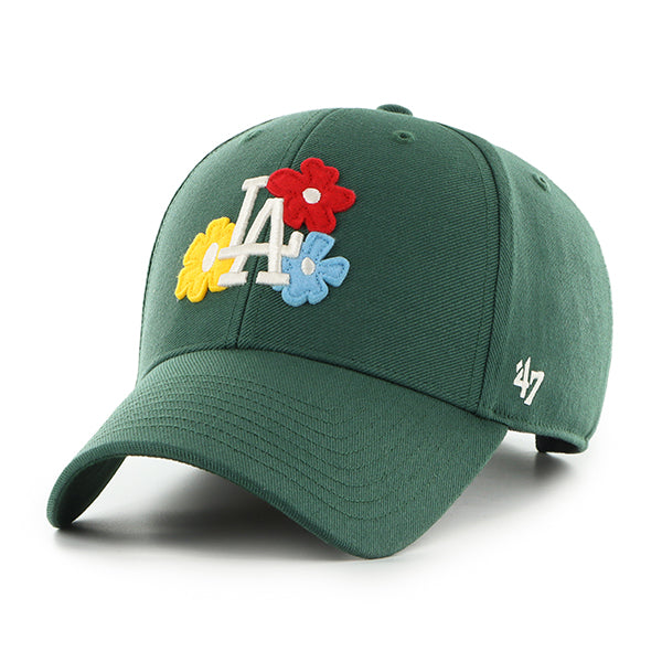 Pictured is this MLB Los Angeles Dodgers Gallery '47 MVP cap in dark green. 1