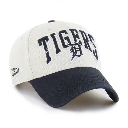 Pictured is this MLB Detroit Tigers Groten ’47 MVP cap in white & black. 1
