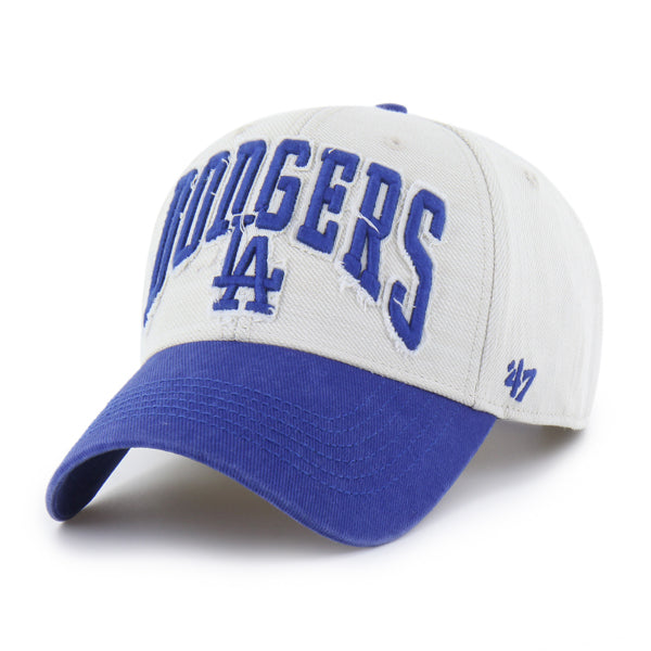 Pictured is this MLB Los Angeles Dodgers Groten ’47 MVP cap in white & blue. 2