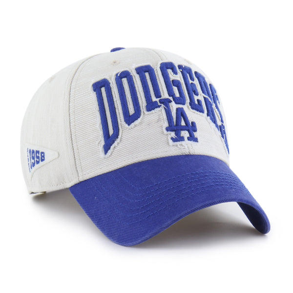 Pictured is this MLB Los Angeles Dodgers Groten ’47 MVP cap in white & blue. 1