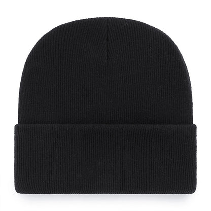 Pictured is this MLB New York Yankees Haymaker ’47 CUFF KNIT beanie cap in black. 2
