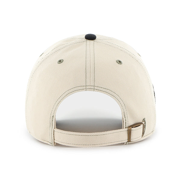 Pictured is this MLB New York Yankees Keepsake '47 CLEAN UP cap in natural. 2