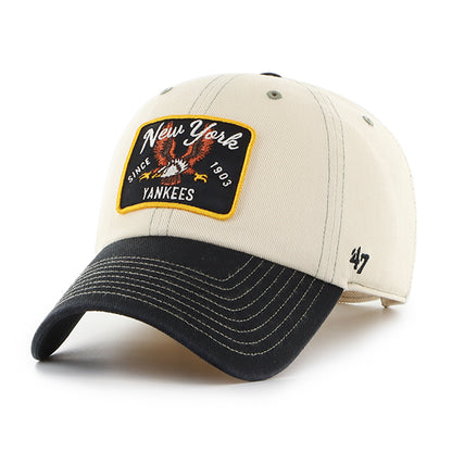 Pictured is this MLB New York Yankees Keepsake '47 CLEAN UP cap in natural. 4