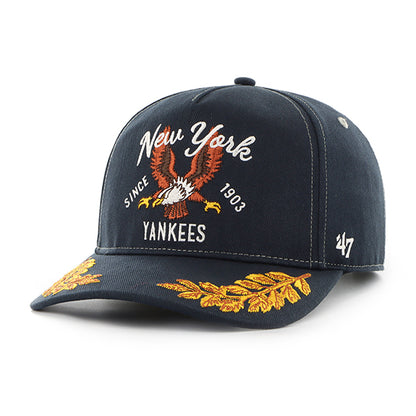 Pictured is this MLB New York Yankees Keepsake '47 HITCH cap in navy. 4