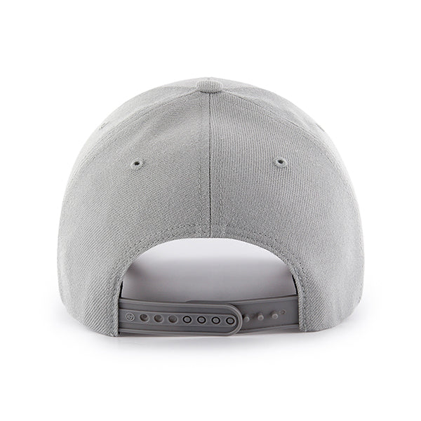 Pictured is this MLB New York Yankees Snapback '47 MVP cap in grey. 2