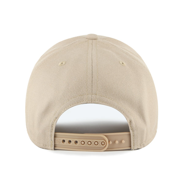 Pictured is this MLB New York Yankees Snapback '47 MVP cap in beige. 2