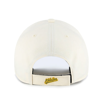 Pictured is this MLB Oakland Athletics Two Tone '47 MVP cap in natural. 2