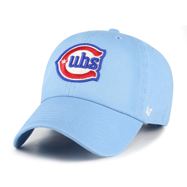 Pictured is this MLB Chicago Cubs '47 CLEAN UP cap in blue. 1