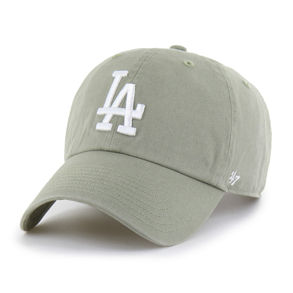 Pictured is this MLB Los Angeles Dodgers ’47 CLEAN UP cap in light green. 1