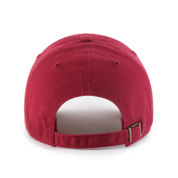 Pictured is this MLB New York Yankees '47 CLEAN UP cap in dark red. 2