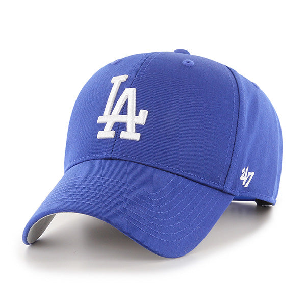 Pictured is this MLB Los Angeles Dodgers Raised Kids ’47 MVP cap in blue. 1