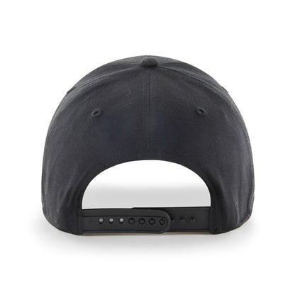 Pictured is this MLB New York Yankees Raised Basic '47 MVP cap in black on black. 2