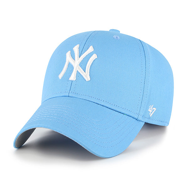 Pictured is this MLB New York Yankees Raised Basic '47 MVP cap in blue. 1