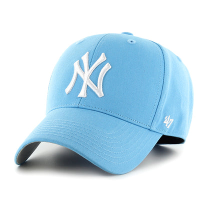 Pictured is this MLB New York Yankees Raised Kids '47 MVP cap in blue. 1