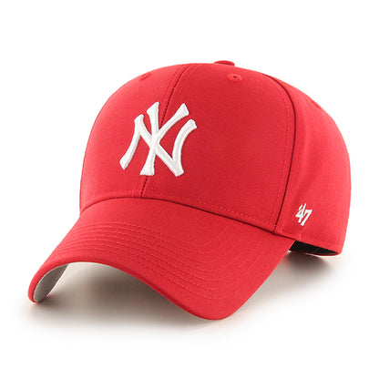 Pictured is this MLB New York Yankees Raised Kids '47 MVP cap in red. 1