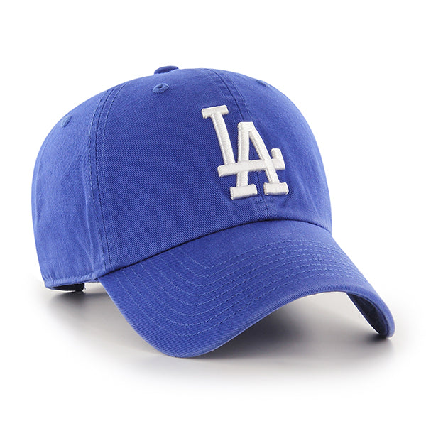 Pictured is this MLB Los Angeles Dodgers '47 CLEAN UP cap in royal blue. 3