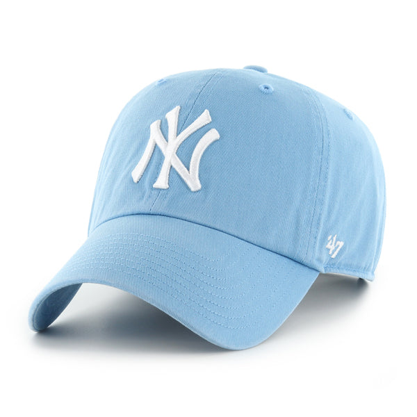 Pictured is this MLB New York Yankees ’47 CLEAN UP cap in blue. 1