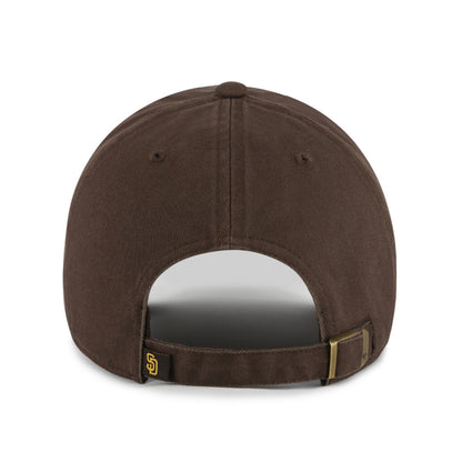 Pictured is this MLB San Diego Padres '47 CLEAN UP cap in brown. 2