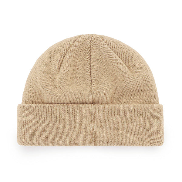 Pictured is this MLB New York Yankees Randle ’47 CUFF KNIT beanie cap in beige. 2